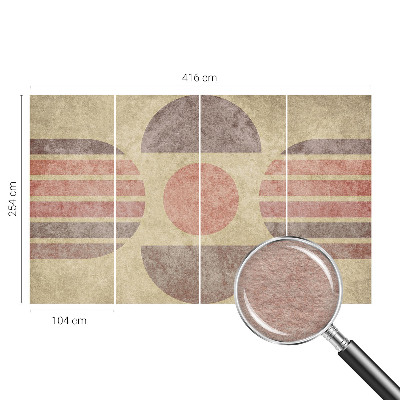 Premium wall mural for bedroom Geometric forms
