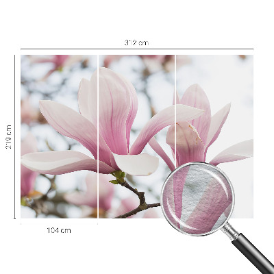 High quality wall mural wallpaper Magnolia flowers