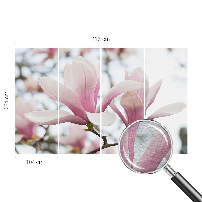 High quality wall mural wallpaper Magnolia flowers