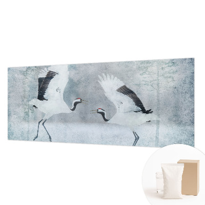Non-woven wall mural Harmonious cranes