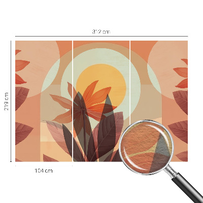 Non-woven photo wallpaper Floral abstraction