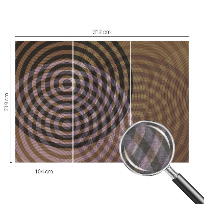 Wallpaper mural Hypnotizing circles