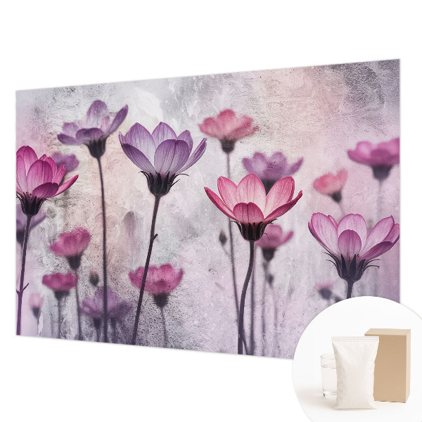 Photo wall mural Pastel flowers