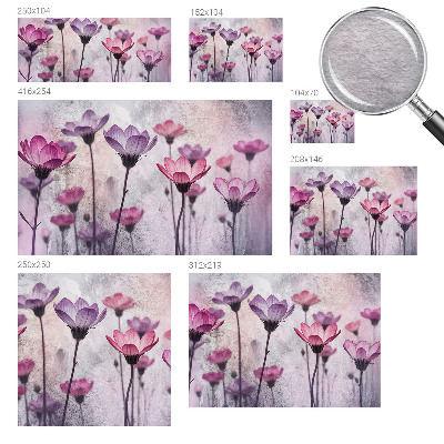 Photo wall mural Pastel flowers