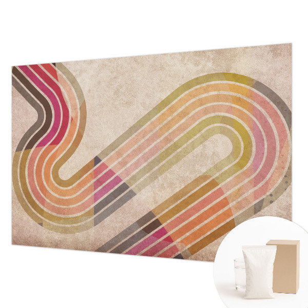 Wall mural for living room Geometric lines