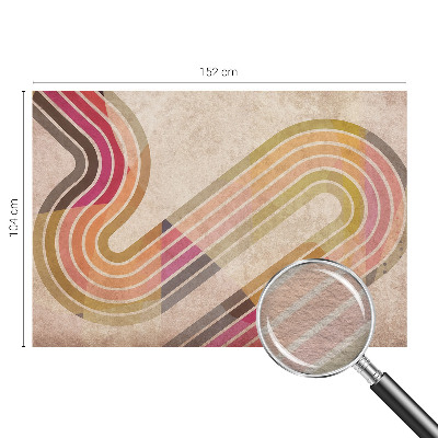 Wall mural for living room Geometric lines