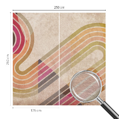 Wall mural for living room Geometric lines