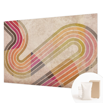 Wall mural for living room Geometric lines