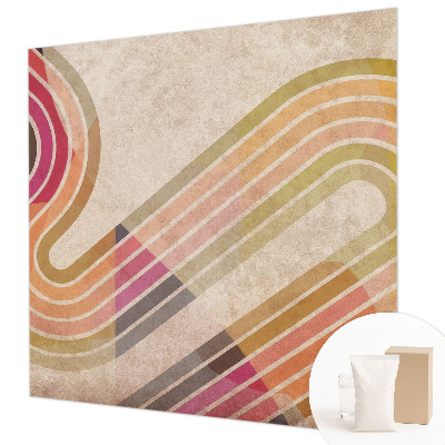 Wall mural for living room Geometric lines