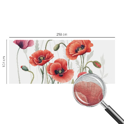 Large wall mural Red poppies