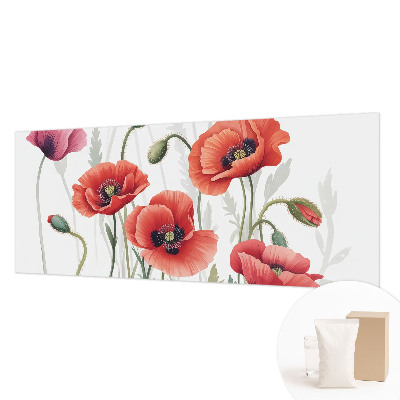 Large wall mural Red poppies