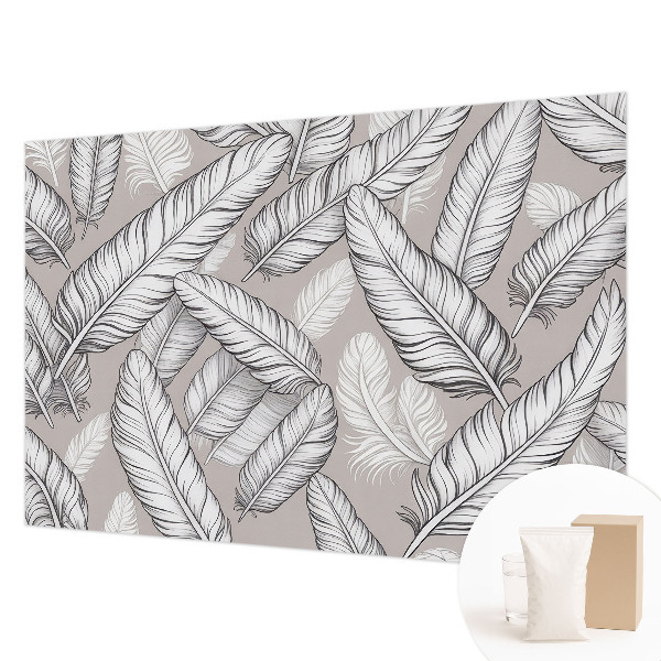 Modern wall mural Subtle feathers