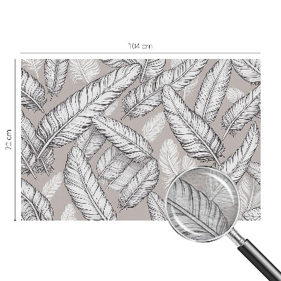 Modern wall mural Subtle feathers