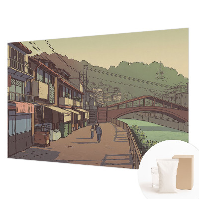 Modern wall mural for living room Pastel landscape