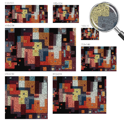 High quality photo wallpaper Colorful shapes