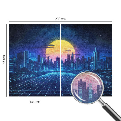 Premium wall mural for bedroom Futuristic landscape