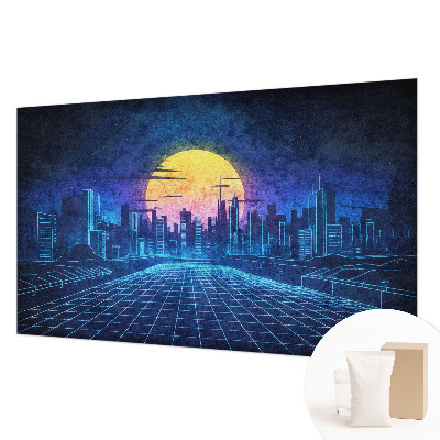Premium wall mural for bedroom Futuristic landscape