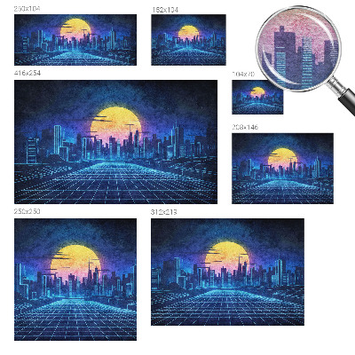 Premium wall mural for bedroom Futuristic landscape