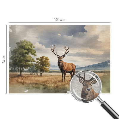 Decorative wall mural for living room Majestic deer