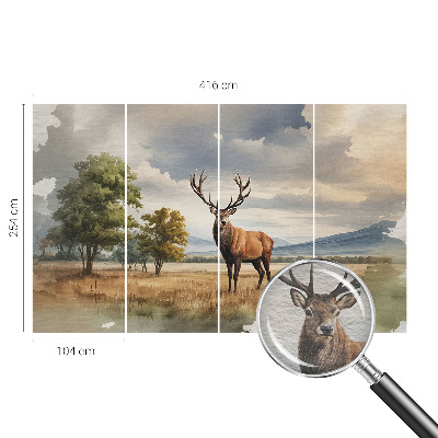 Decorative wall mural for living room Majestic deer
