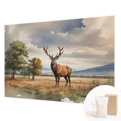 Decorative wall mural for living room Majestic deer