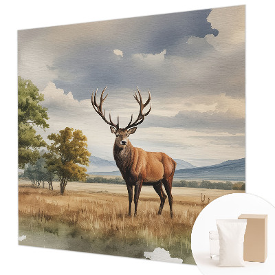Decorative wall mural for living room Majestic deer