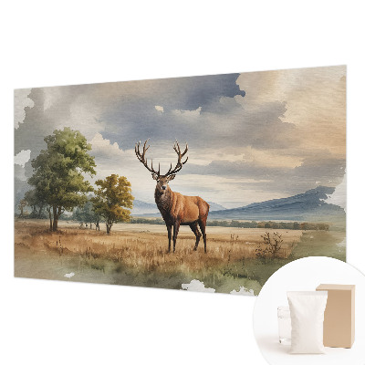 Decorative wall mural for living room Majestic deer