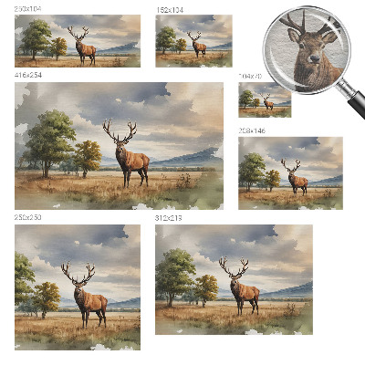 Decorative wall mural for living room Majestic deer