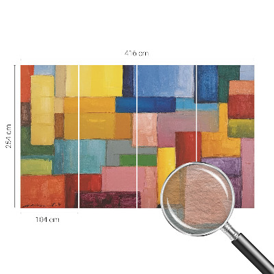 Wall mural Colored rectangles