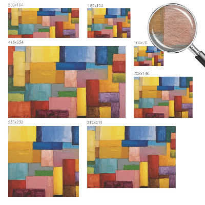 Wall mural Colored rectangles