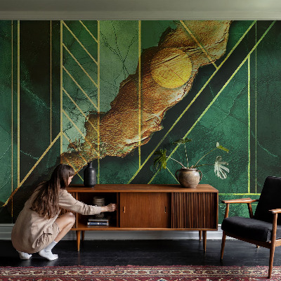 Wallpaper mural for living room Geometric tension