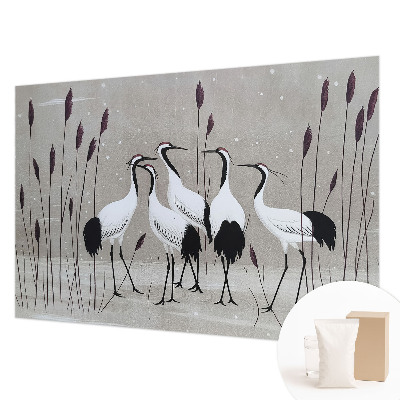 Bedroom wall mural wallpaper A flock of cranes