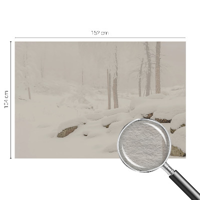 Custom size wall mural Snowy forest