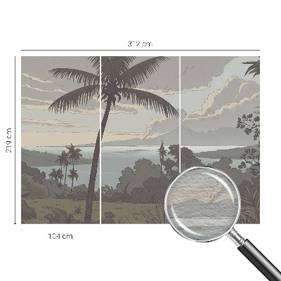 Large wallpaper mural Exotic landscape