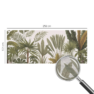 Modern wall mural Exotic leaves