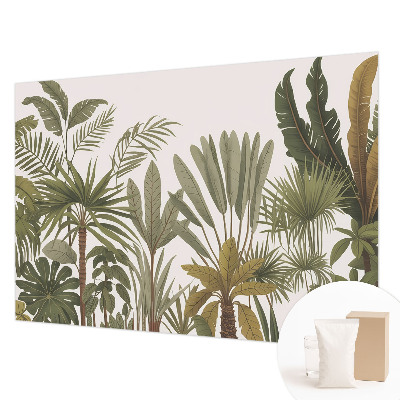 Modern wall mural Exotic leaves