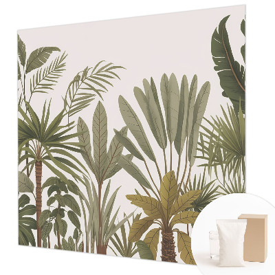 Modern wall mural Exotic leaves