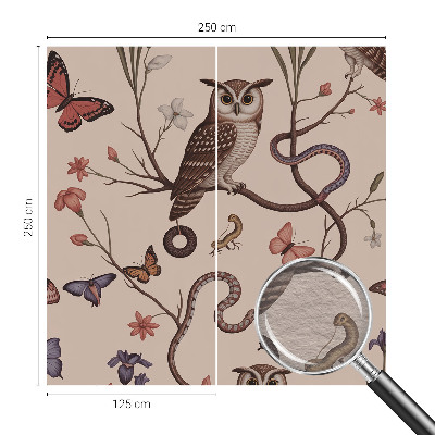 High quality wall mural wallpaper Owl nature