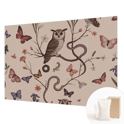 High quality wall mural wallpaper Owl nature