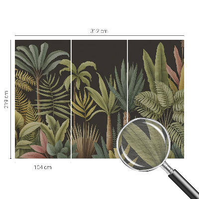 Premium wall mural for bedroom Tropical jungle