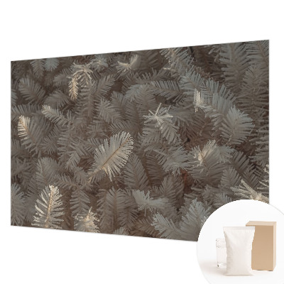 Non-woven wall mural Frosty twigs