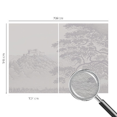 Decorative wall mural for living room Castle landscape