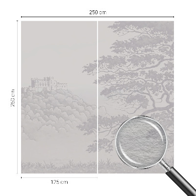 Decorative wall mural for living room Castle landscape