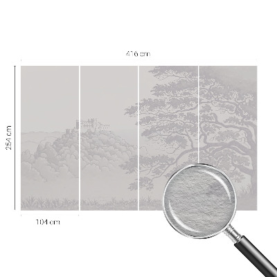 Decorative wall mural for living room Castle landscape