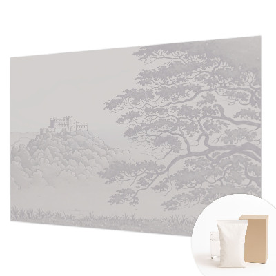 Decorative wall mural for living room Castle landscape