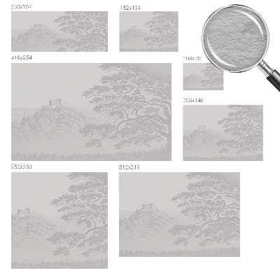 Decorative wall mural for living room Castle landscape