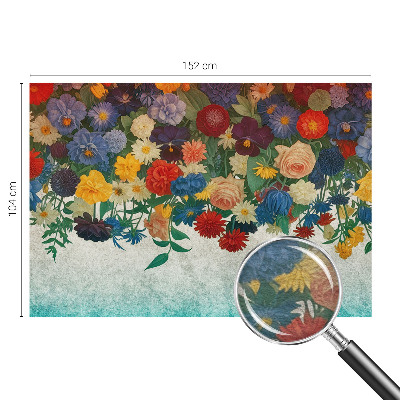 Non-woven photo wallpaper Colorful flowers
