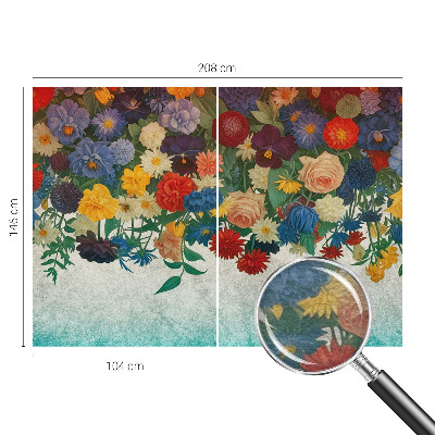 Non-woven photo wallpaper Colorful flowers