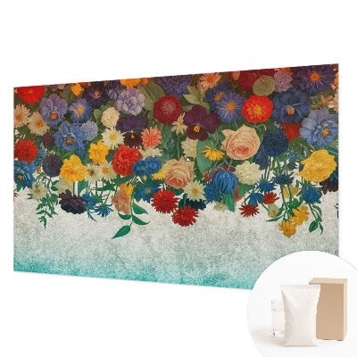 Non-woven photo wallpaper Colorful flowers