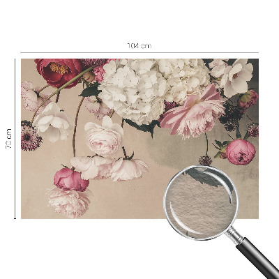 Photo wallpaper Romantic flowers